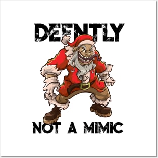 Roleplaying Mimic Creature RPG Joke Meme DM PnP Christmas Posters and Art